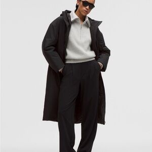 NWT Lululemon Oversized Installed Raincoat Black $400 - Size S